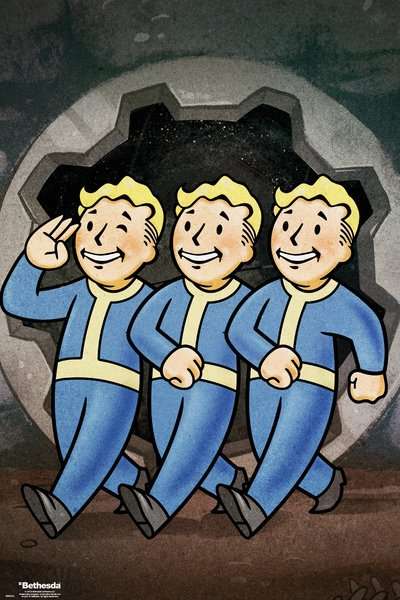 Fallout 76 - Vault Boys Poster