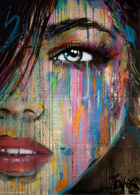 Loui Jover - Falling Out Art Print