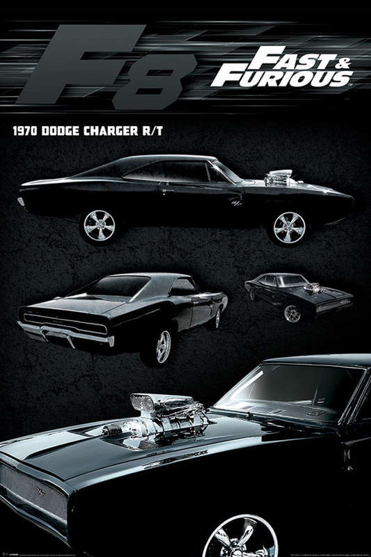 Fast & Furious - F8 - Dodge Charger - Poster