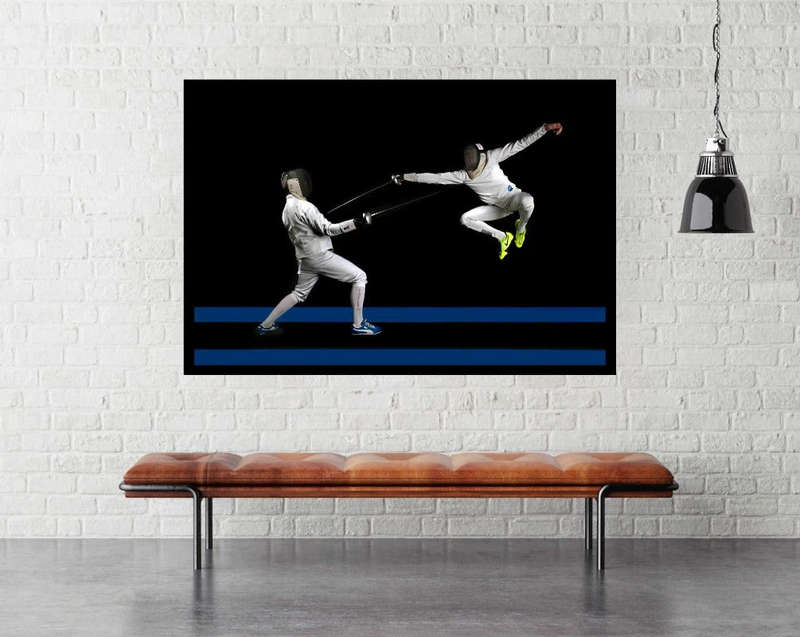 Fencing by Hilde Ghesquiere - Sport Poster