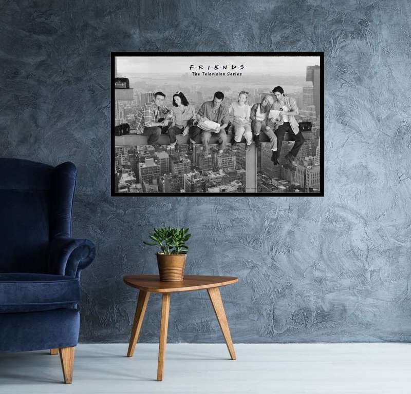 Friends - Lunch on a Skyscraper Poster