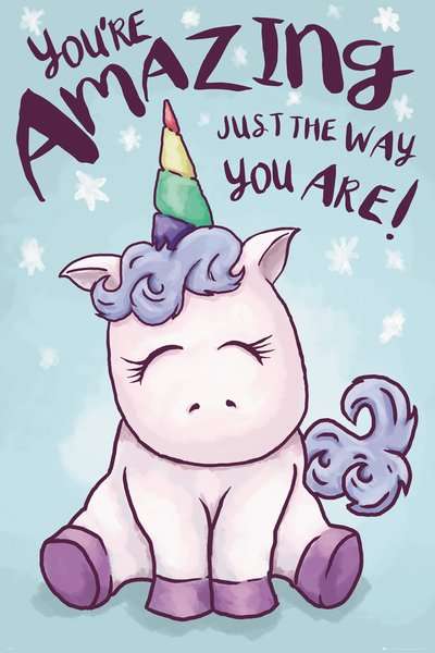You're AMAZING unicorn poster
