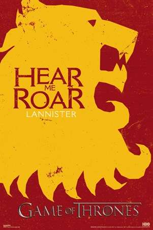 Game of Thrones - Lannister Flag - Poster