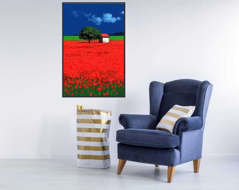 Gio Mondelli - Casa tra i papaveri Art Print
