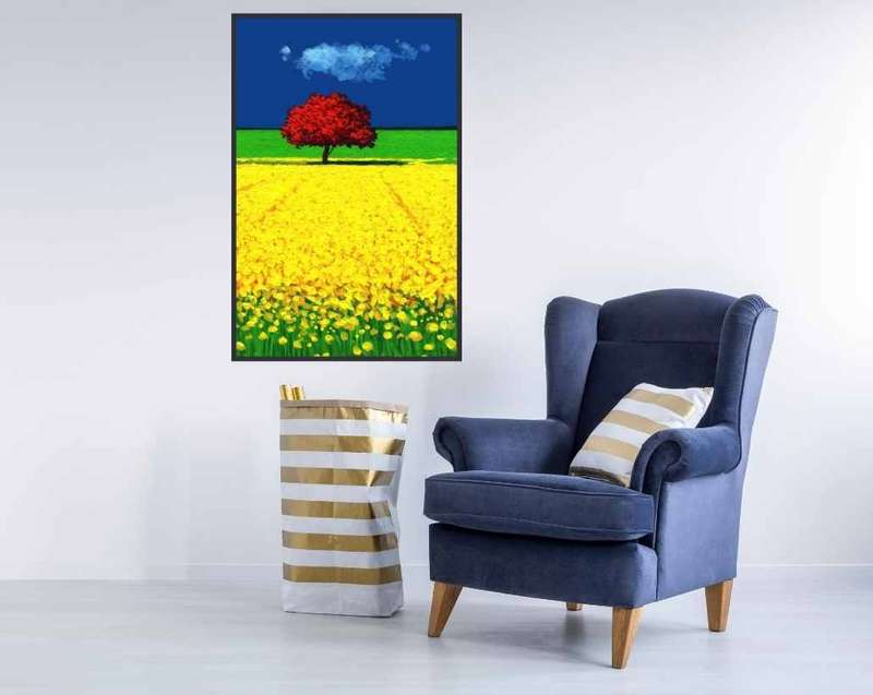 Gio Mondelli - Albero rosso Art Print