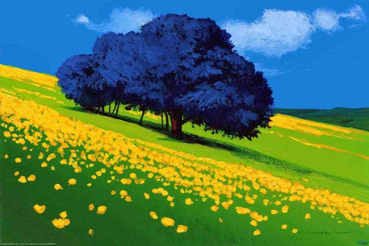 Gio Mondelli - Albero Blu Art Print