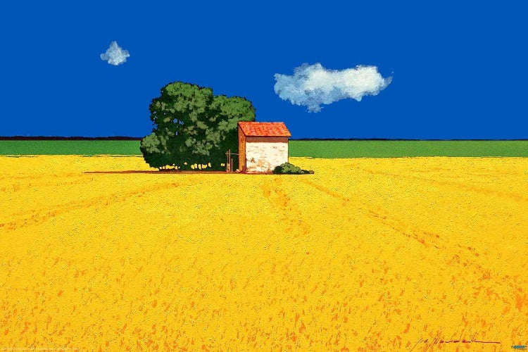 Gio Mondelli - Campo Giallo Art Print