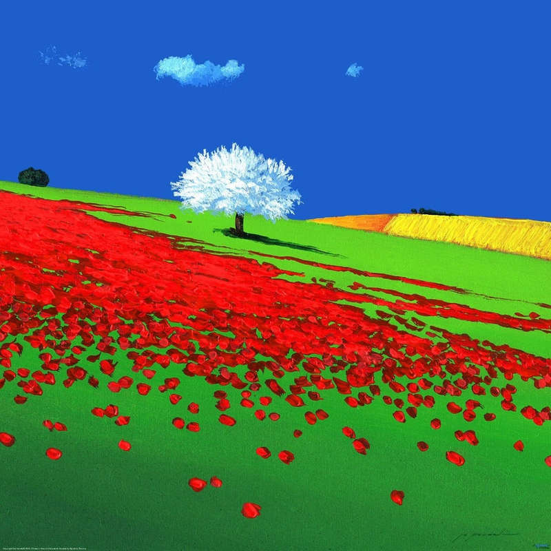 Gio Mondelli - Collina in Fiore Art Print