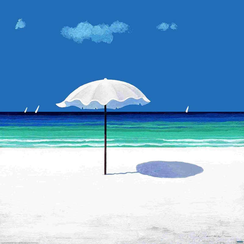 Gio Mondelli - Ombrellino nel blu Art Print