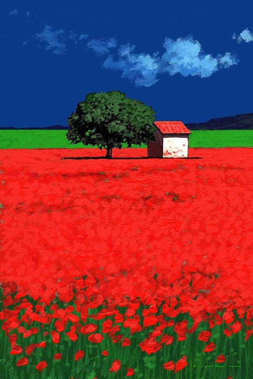 Gio Mondelli - Casa tra i papaveri Art Print