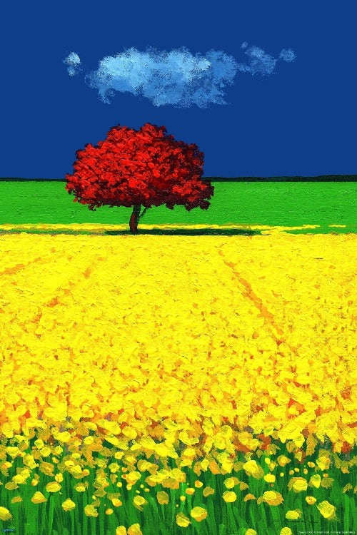 Gio Mondelli - Albero rosso Art Print