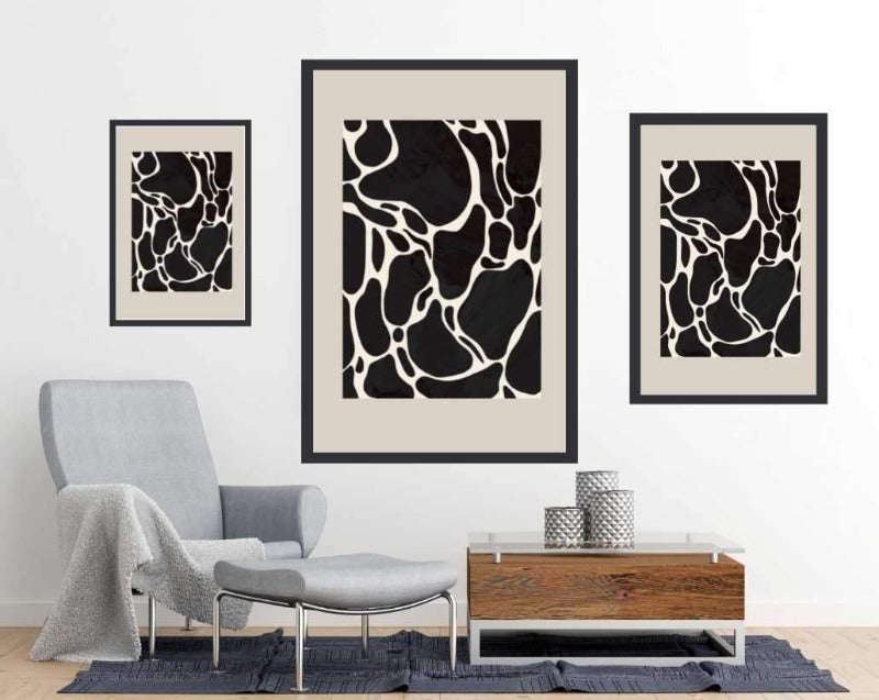 Giraffe Skin Sand - Art Poster