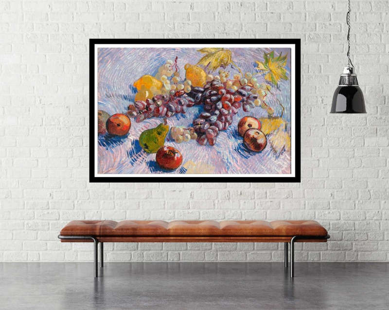Grapes, Lemons, Pears, and Apples by Vincent van Gogh - Art poster