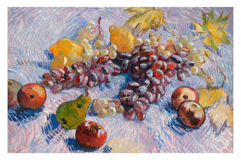 Grapes, Lemons, Pears, and Apples by Vincent van Gogh - Art poster
