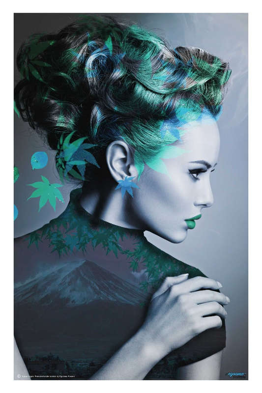 Green with Leaves by Kahar Lagaa - Photography poster