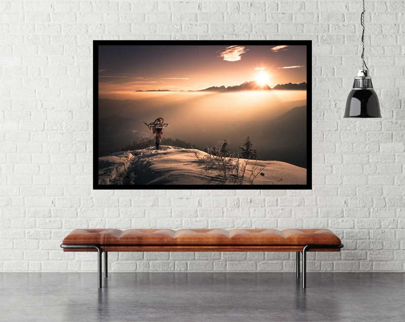 Greeting To The Sun by Yu Cheng - Mountain Bike Sport Poster