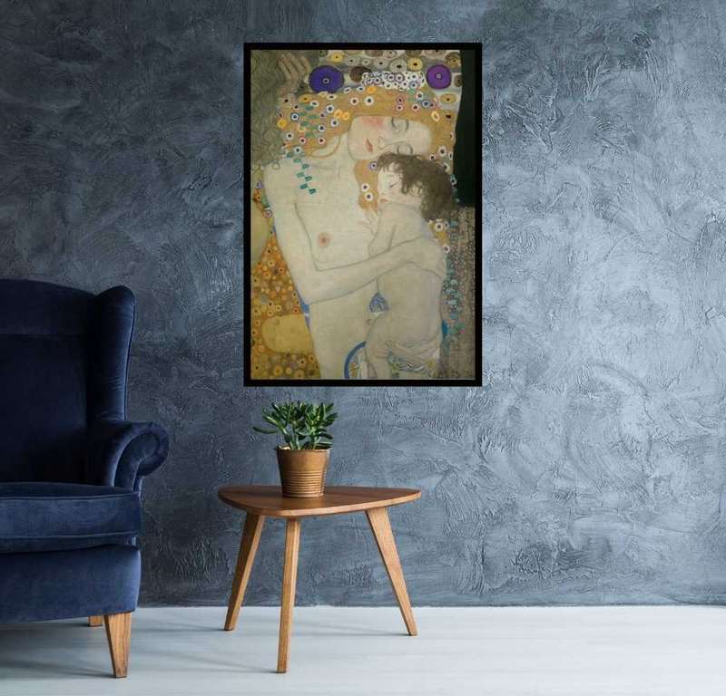 Gustav Klimt - Mother and Child Poster
