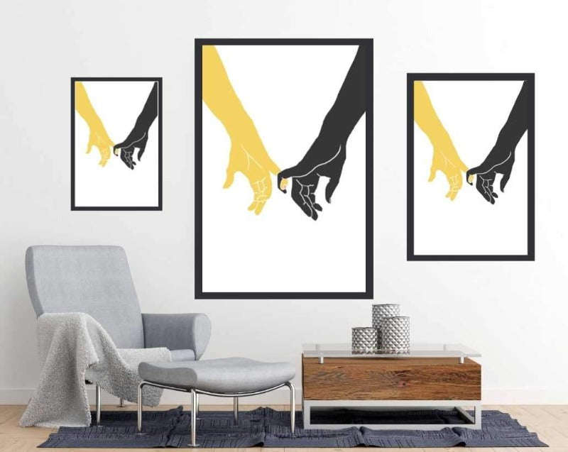 Hands Pinky - Art Poster