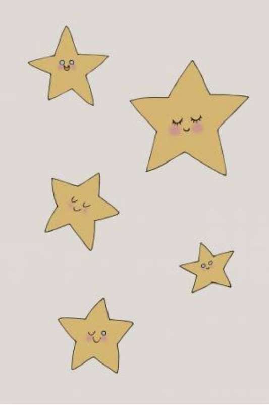 Happy Stars - Kids Illustration Poster