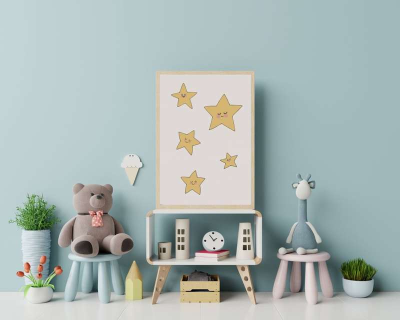 Happy Stars - Kids Illustration Poster