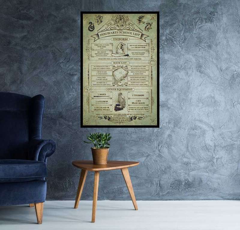 Harry Potter - Hogwarts School List Poster