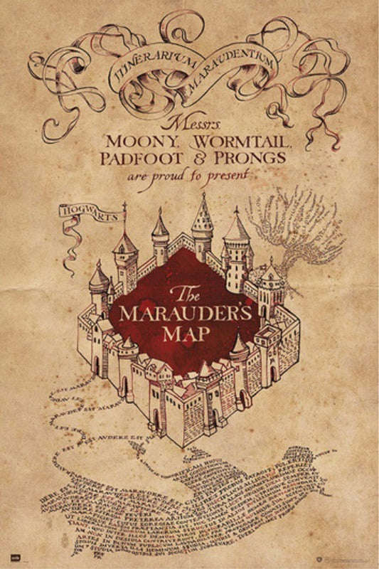 Harry Potter - Marauders Map 2 Poster