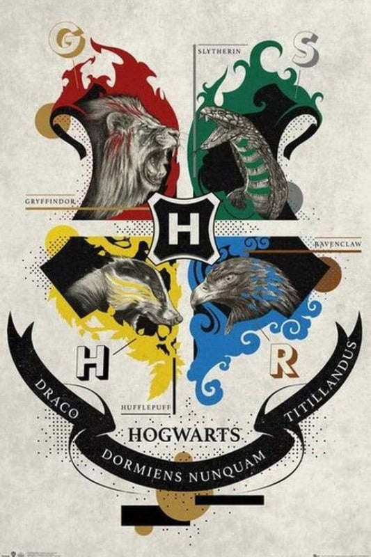 Harry Potter: Animal Crests Poster