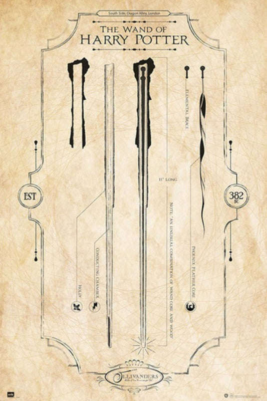 Harry Potter Wand 2 Poster