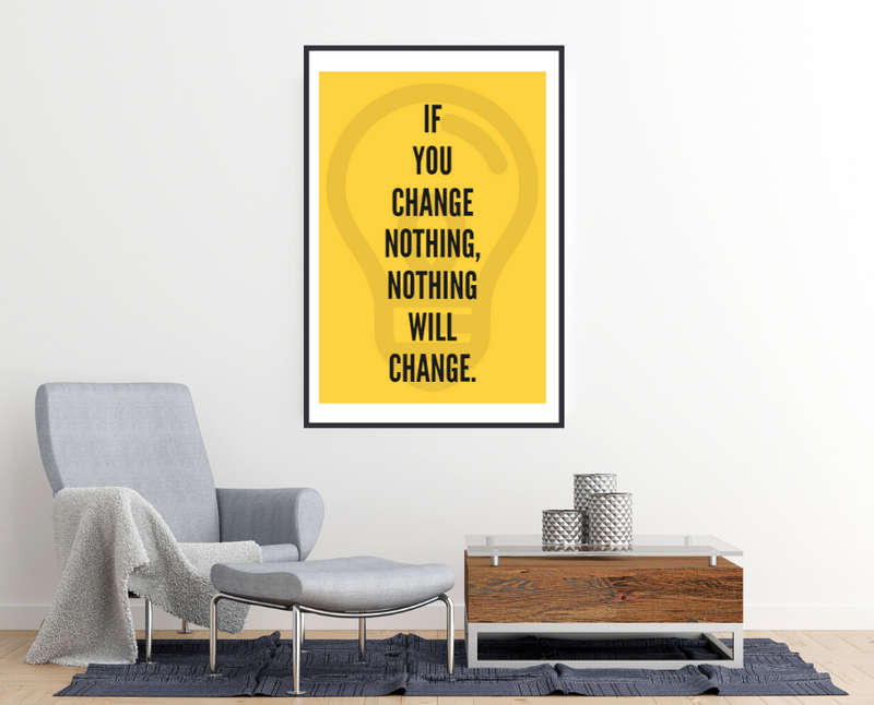 EgoAmo Original - If you change nothing Poster