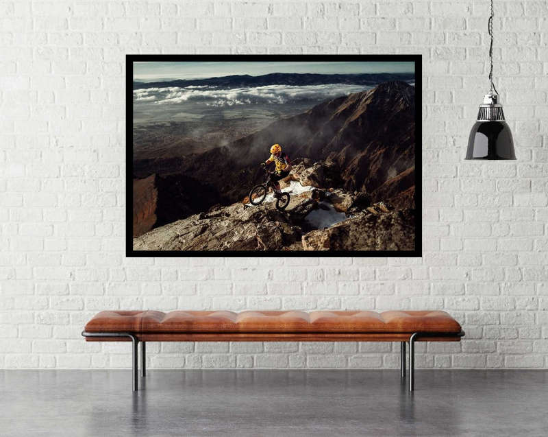 Jan Kocis on mountain by Martin Krystynek Qep - BMX Sport Poster