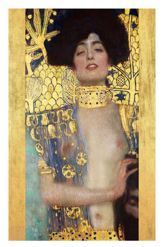 Judith and the Head of Holofernes  by Gustav Klimt - Art Poster