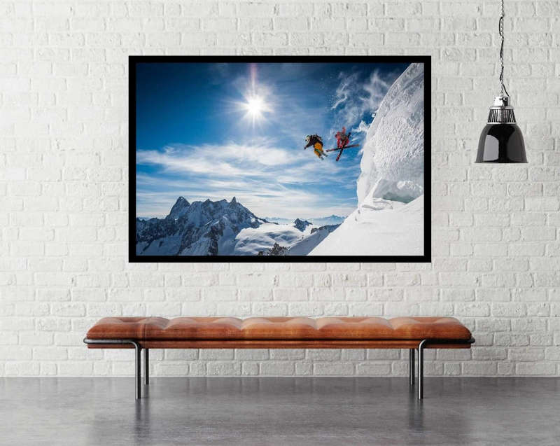 Jumping Legends by Tristan Shu - Snow Skiing Poster