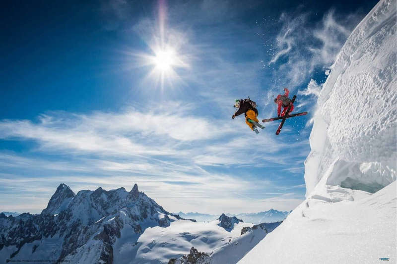 Jumping Legends by Tristan Shu - Snow Skiing Poster