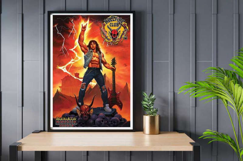 Stranger Things 4 (Hellfire Rock God) Poster