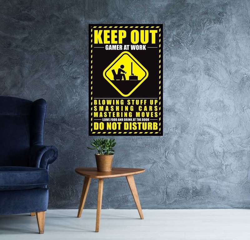 Gamer at Work Poster