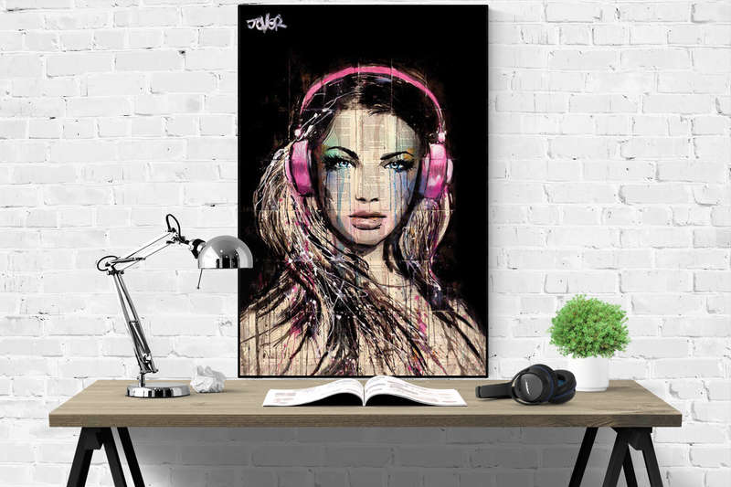 Loui Jover - DJ Girl Poster