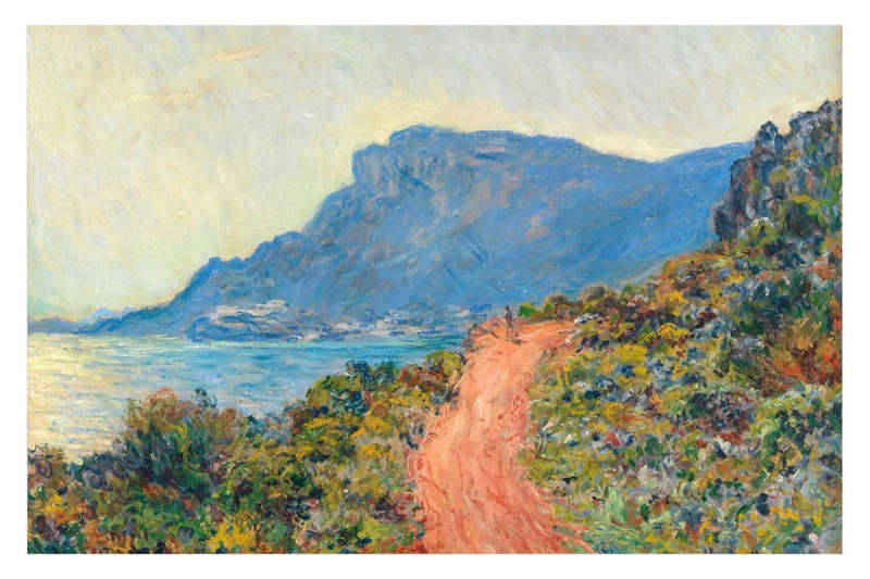 La Corniche near Monaco (1884) by Claude Monet - Art Poster