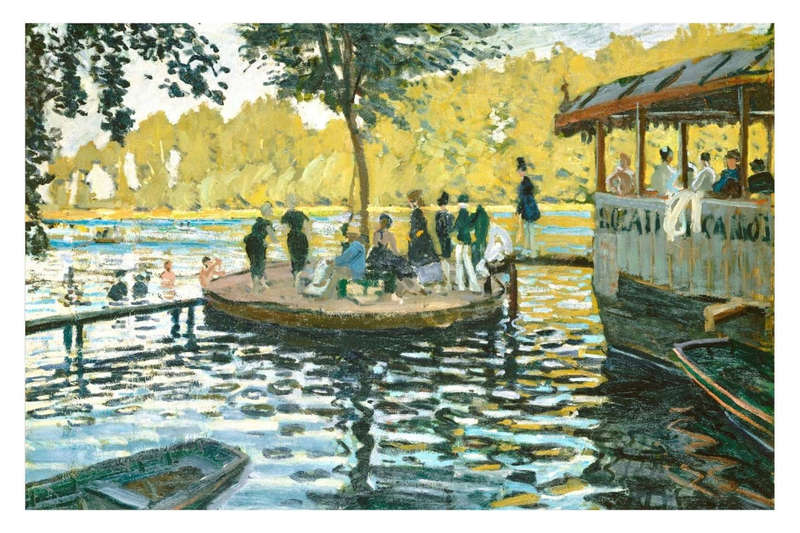 La Grenouillère (1869) by Claude Monet - Art Poster
