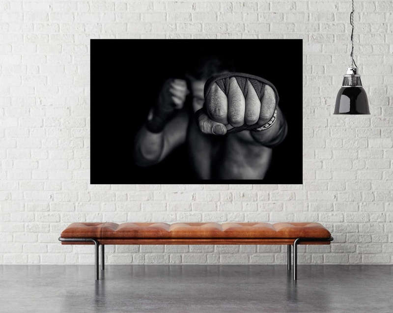 Left Wing by Adrian Vrican - Boxing Poster