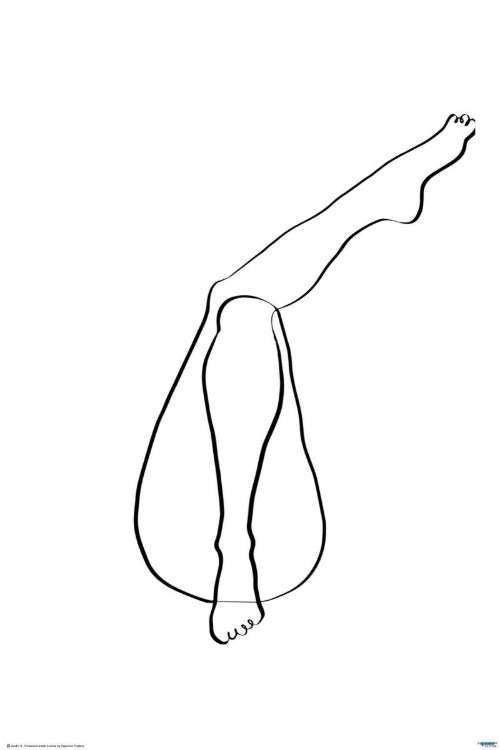 Legs Line Art Poster