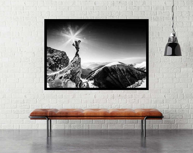 Life At The Top by Hilde Ghesquiere - Mountaineering Sport Poster
