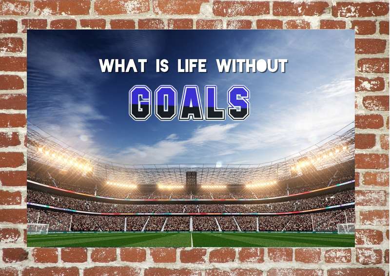 EgoAmo Original - What is life without goals - Poster
