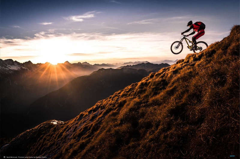 Live The Adventure by Sandi Bertoncelj - Mountain Biking Poster