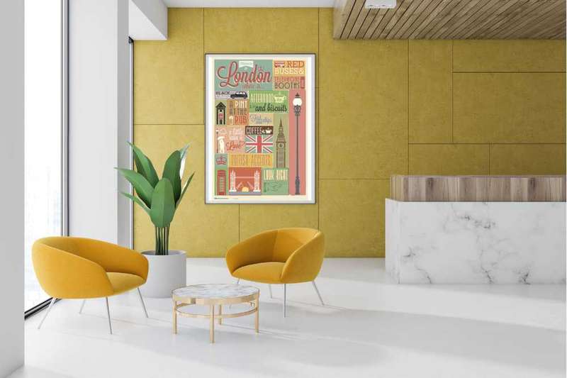 London Collage - Places Poster
