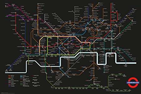 London Underground Map Poster