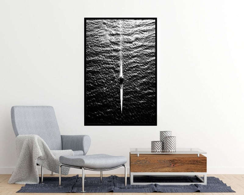 Lone Rower by Hardekopf - Sport Poster