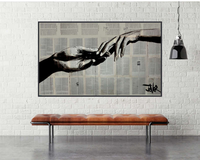 Loui Jover - Adam and Eve Art Print