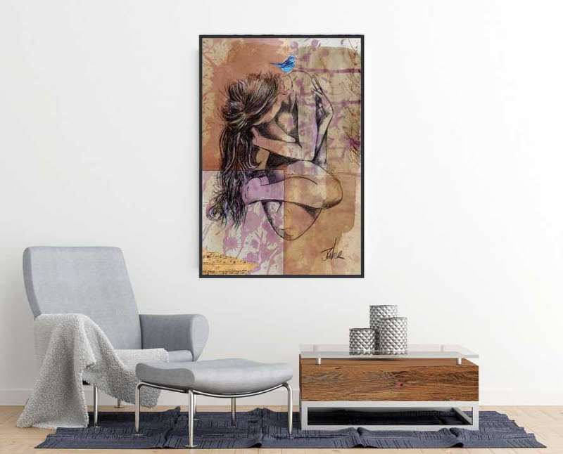 Loui Jover - Blue Epithany Art Print