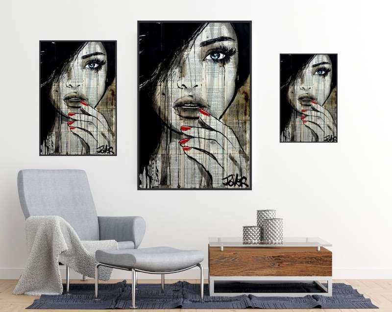 Loui Jover - Crimson and Ice Art Print