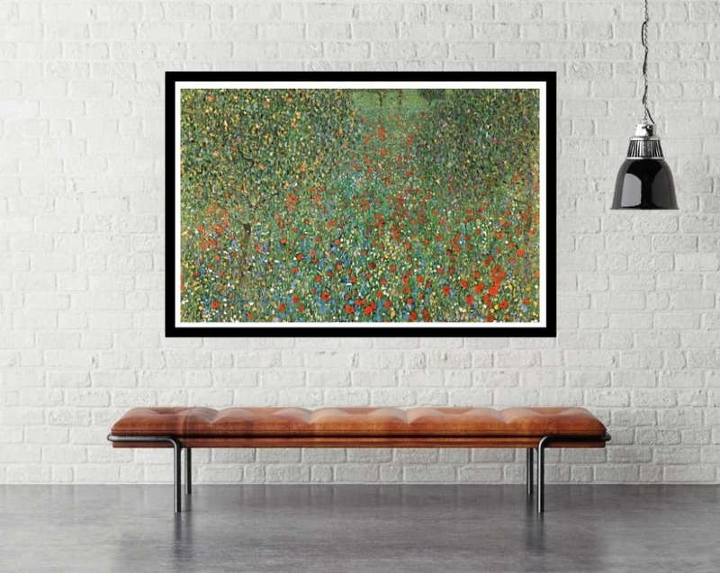 Mohnfeld (Poppy Field) by Gustav Klimt - Art Poster